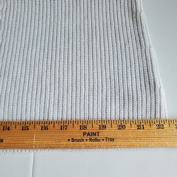 Talbots Plus Women Cableknit Shaker Stitch Sweater Ice Blue 1X Cozy Soft Stretch - Picture 8 of 10